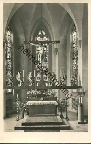 Neuendettelsau - Altar in der Anstaltskirche - Foto-AK - Verlag Fritz Lauterbach Fürth