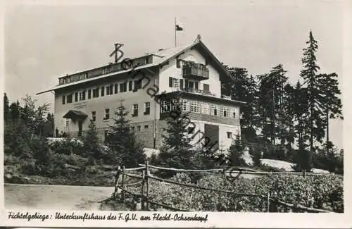 Unterkunftshaus des F.G.V. am Fleckl-Ochsenkopf - Foto-AK