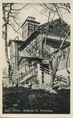 Berghotel Grosser Winterberg - Verlag A. & R. Adam Dresden gel. 1955