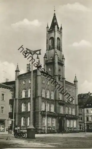 Kamenz - Rathaus - Foto-AK 50er Jahre - Verlag VEB Volkskunstverlag Reichenbach
