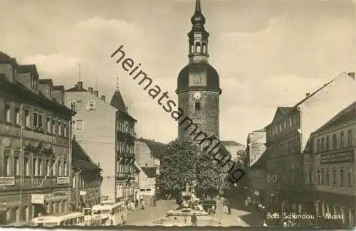 Bad Schandau - Markt - Foto-AK - Dick-Foto-Verlag Erlbach 50er Jahre