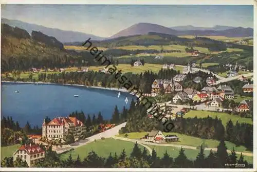 Titisee - Künstlerkarte signiert Munding - Verlag Chr. Franz Titisee - AK-Grossformat