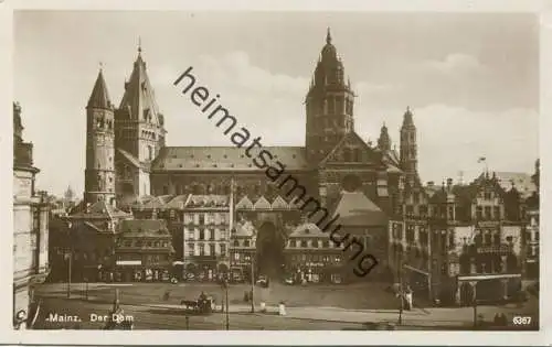 Mainz - Der Dom - Foto-AK 1931 - Verlag Karl Fischer Eltville