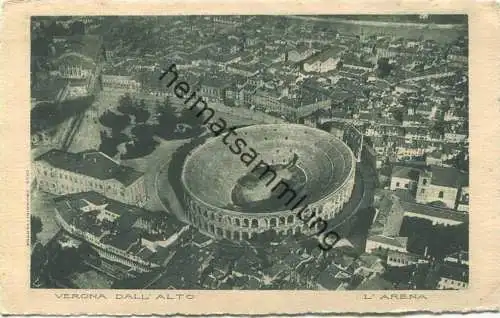 Verona - L'Arena - Luftaufnahme 1933