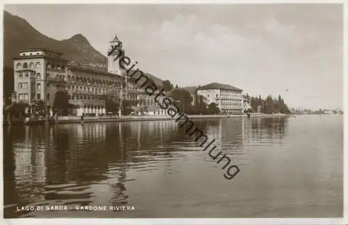 Lago di Garda - Gardone Riviera - Foto-AK 1933