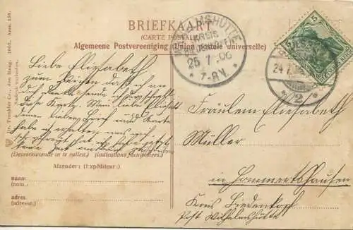 Amsterdam - Centraal Station - Edition Dr. Trenkler Co. den Haag gel. 1906