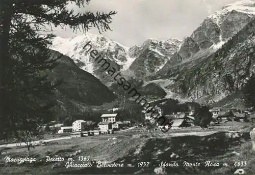 Macugnaga - Foto-AK Grossformat 60er Jahre