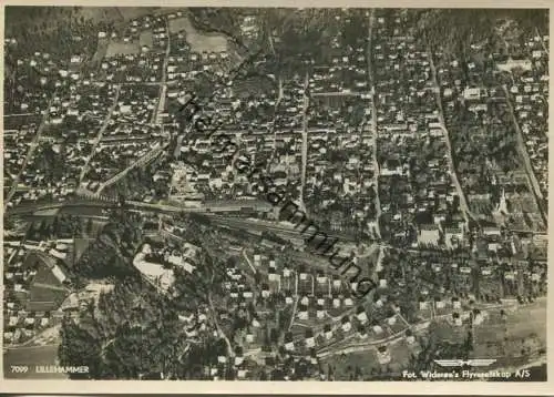 Lillehammer - Luftaufnahme 1941 - Foto-AK Großformat - Fot. Widerse's Flyveselskap A/S