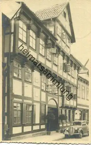 Göttingen - Hotel zum Schwarzen Bären - Kurze Strasse - Verlag Photo Stumpfe Göttingen - Handabzug - Feldpost gel. 1940