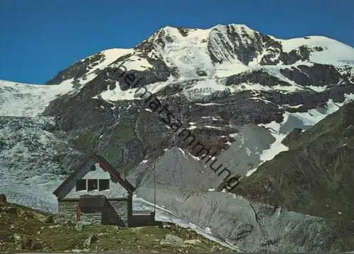 Turtmann-Hütte im Turtmanntal - Turtmanngletscher und Diablons - AK Grossformat