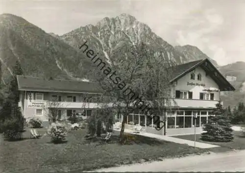 Piding - Hotel-Pension Alpenblick - Gaisbergerstraße 9 - Besitzer Sebastian Schöndorfer - Foto-Postkarte