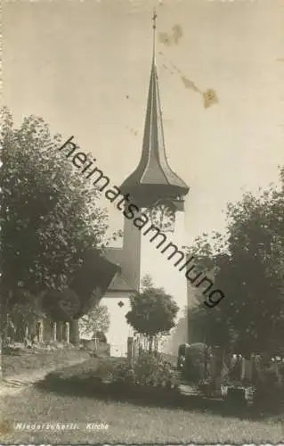 Niederscherli - Kirche - Foto-AK gel.