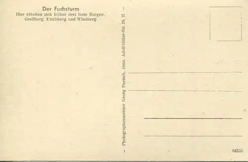 Jena - Der Fuchsturm - Verlag Georg Paetsch Jena