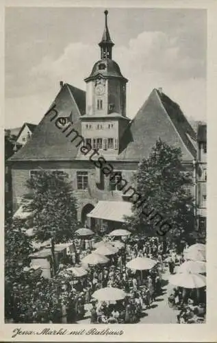 Jena - Markt mit Rathaus - Verlag Hermann Paris Jena