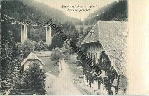 Höllensteig - Hotel Sternen - Ravennaviadukt - Verlag Dr. Trenkler & Co Leipzig 1905
