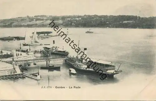 Geneve - La Rade - Raddampfer "France" - Edition Jullien freres Geneve ca. 1900