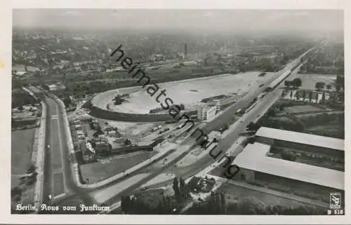 Berlin - Charlottenburg - Avus vom Funkturm - Verlag Klinke & Co. Berlin - Foto-AK 1951