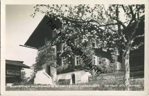 St. Gallenkirch - Montafoner Bauernhaus - Foto-Ansichtskarte - Verlag Foto-Wolf Schruns