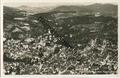 64625 Bensheim an der Bergstrasse - Fliegerfoto - Foto-Ansichtskarte - Verlag A. Weber & Co Stuttgart