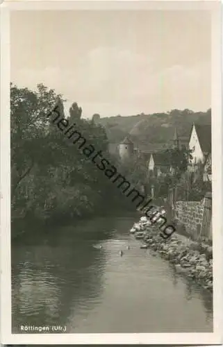 97285 Röttingen - Foto-Ansichtskarte - Verlag A. Weber & Co Stuttgart