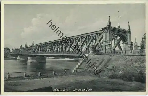 Kehl - Verkehrsbrücke - Verlag Emil Hartmann Mannheim