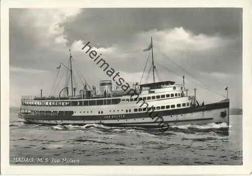 Passagier-Dampfer HADAC M. S. Jan Molsen