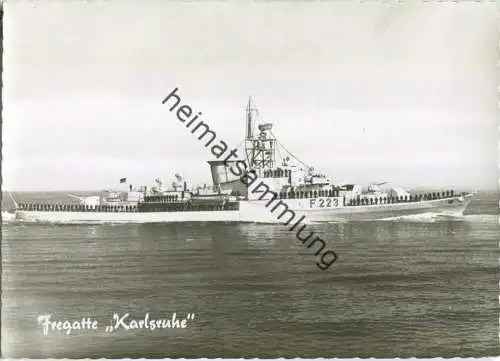 Fregatte Karlsruhe F 223 - Foto-Ansichtskarte