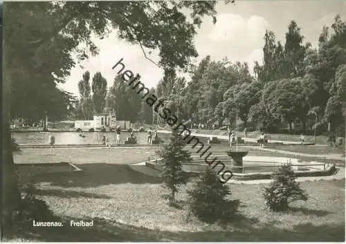 Lunzenau - Freibad - Foto-Ansichtskarte