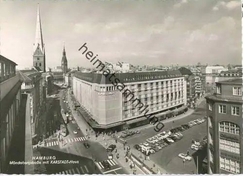 Hamburg - Mönckebergstrasse - Karstadt - Foto-Ansichtskarte