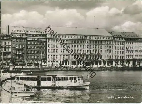 Hamburg-Altona - Alsterbecken - Fahrgastschiff Bredenbek - Foto-Ansichtskarte