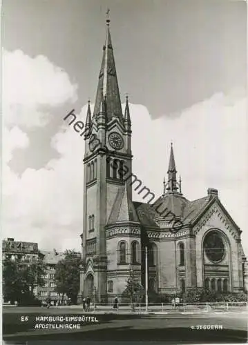 Hamburg-Eimsbüttel - Apostelkirche - Foto-Ansichtskarte
