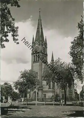 Hamburg-Eimsbüttel - Apostelkirche - Foto-Ansichtskarte