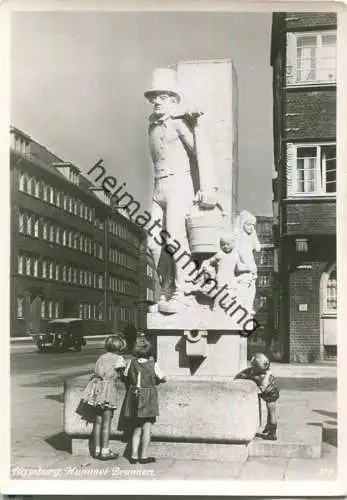 Hamburg-Neustadt - Hummel-Brunnen - Foto-Ansichtskarte 50er Jahre