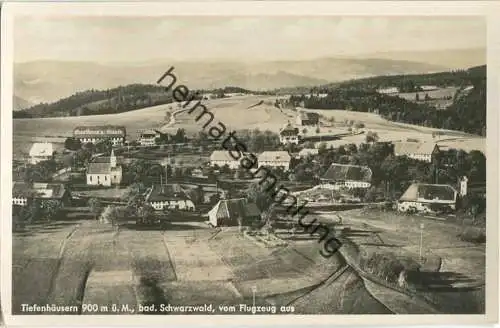 79862 Höchenschwand - Tiefenhäusern - Fliegeraufnahme - Foto-Ansichtskarte - Verlag A. Weber & Co Stuttgart