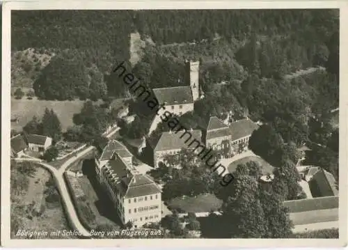 Bödigheim - Schloss - Fliegeraufnahme - Foto-Ansichtskarte Grossformat - Verlag A. Weber & Co Stuttgart