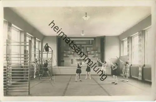 Utersum auf Föhr - Nordseekurheim - Turnhalle - Foto-Ansichtskarte