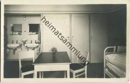 Utersum auf Föhr - Nordseekurheim - Schlafzimmer - Foto-Ansichtskarte