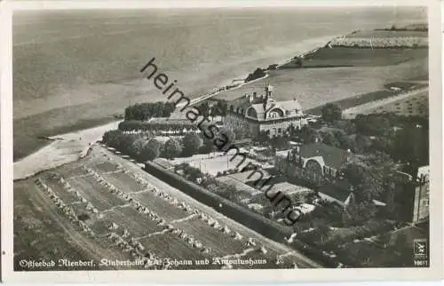 Niendorf - Kinderheim St. Johann und Antoniushaus - Fliegeraufnahme - Foto-Ansichtskarte