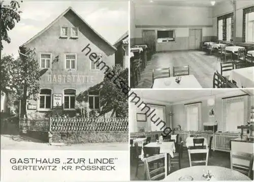 Gertewitz - Gasthaus zur Linde - Foto-Ansichtskarte