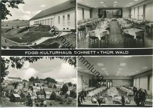 Schnett - FDGB-Kulturhaus - Foto-Ansichtskarte
