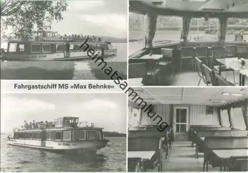 Bad Saarow - Fahrgastschiff MS Max Behnke - Foto-Ansichtskarte