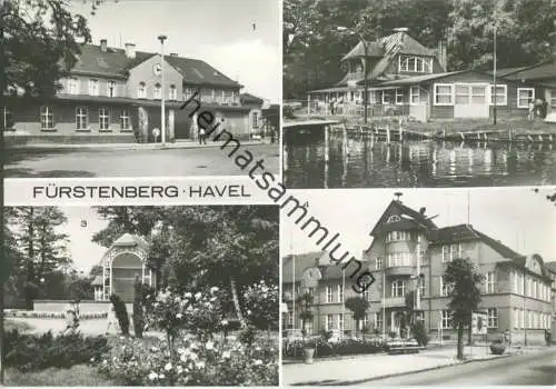 Fürstenberg - Bahnhof - Foto-Ansichtskarte