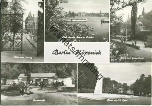 Berlin - Köpenick - Gartencafe - Foto-Ansichtskarte