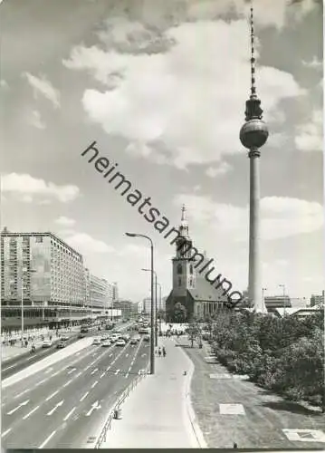 Berlin - Fernsehturm - Marienkirche - Foto-Ansichtskarte
