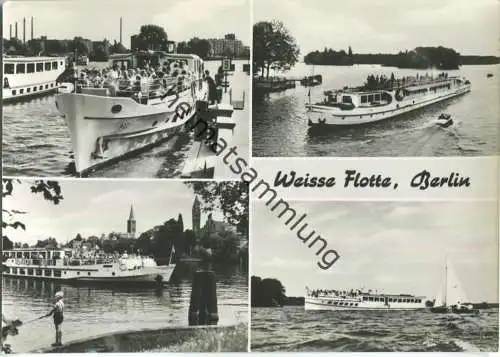 Berlin - Weiße Flotte - Foto-Ansichtskarte