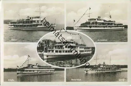 Bodensee - Die neuen Schiffe - Foto-Ansichtskarte
