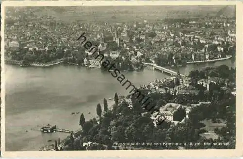Konstanz - Flugzeugaufnahme - Foto-Ansichtskarte