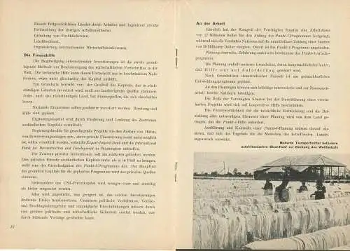 Punkt 4 - Der Schlüssel zum Wohlstand - Auszug aus der Antrittsrede von Präsident Truman im Januar 1949 - 32 Seiten mit
