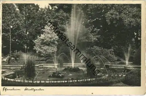 Pforzheim - Stadtgarten - Foto-Ansichtskarte