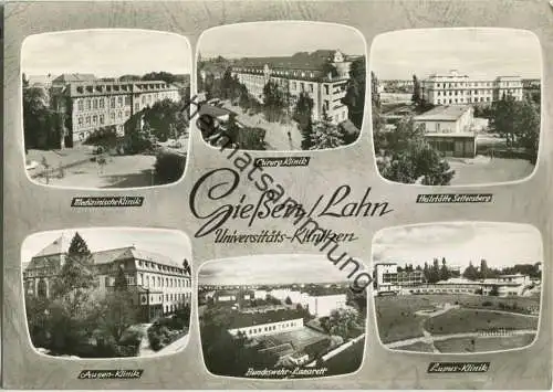 Gießen - Universitäts-Kliniken - Foto-Ansichtskarte